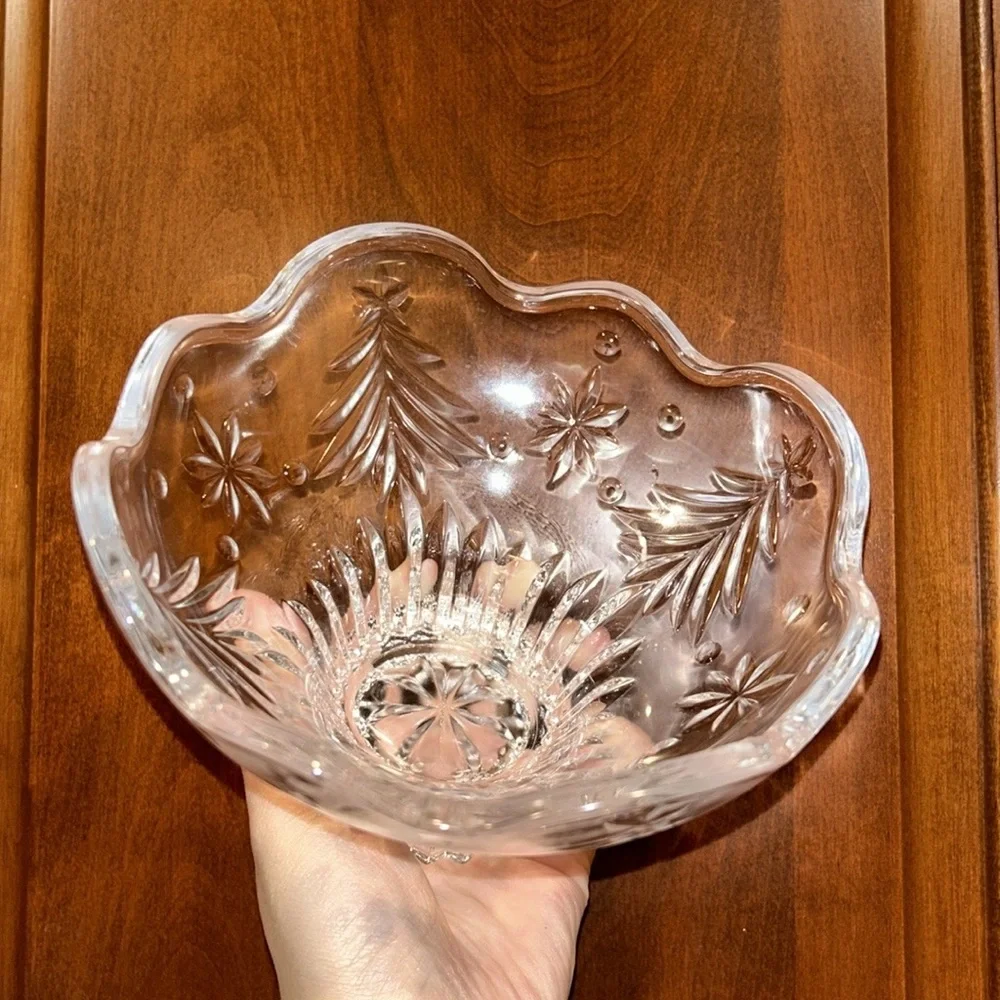 Crystal Christmas night bowl